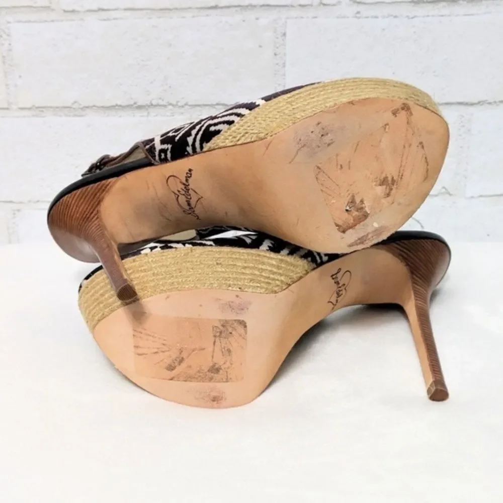 NWOB SAM EDELMAN Novato Aztec Tribal Heels 7